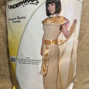 Under Wrap Large Nile Goddess Gold Cream Halloween Party Costume Dress #28356